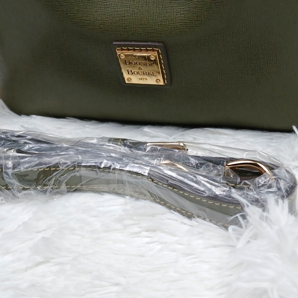 Dooney & Bourke Saffiano Brenna Satchel - Picture 7 of 10